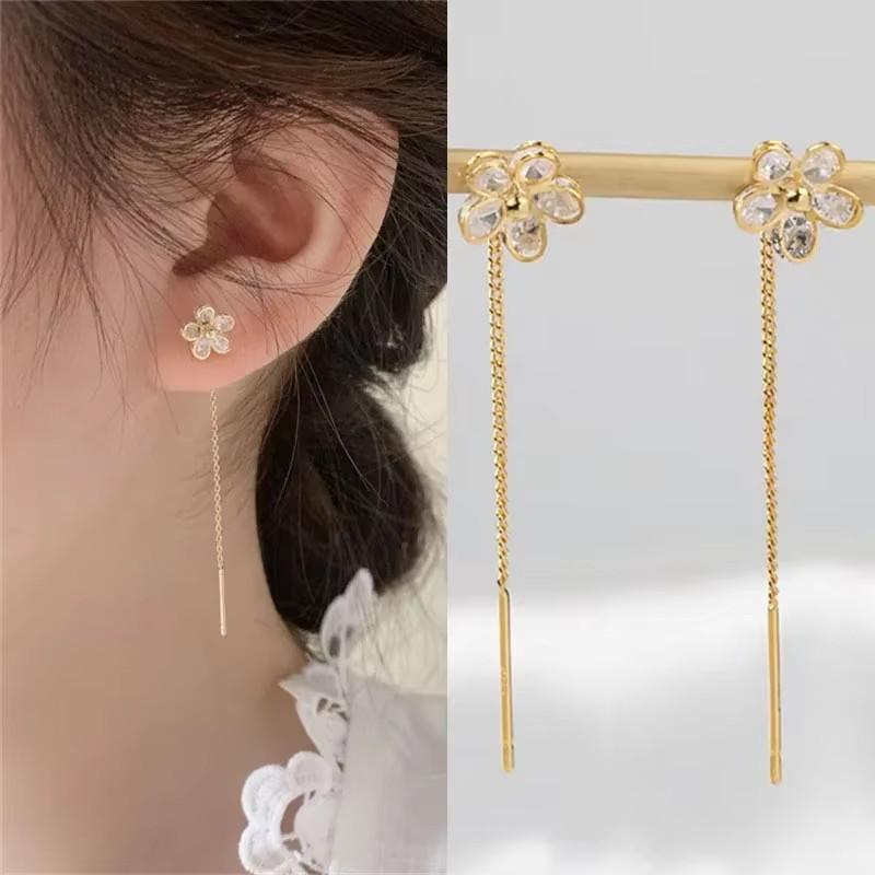 French Luxury Sweet Romantic Long Zircon Tassel Twisted Earrings for Women Temperament Wedding Banquet Jewelry Gift 2pcs
French Luxury Sweet Romantic Long Zircon Tassel Twisted Earrings for Women Temperament Wedding Banquet Jewelry Gift 2pcs