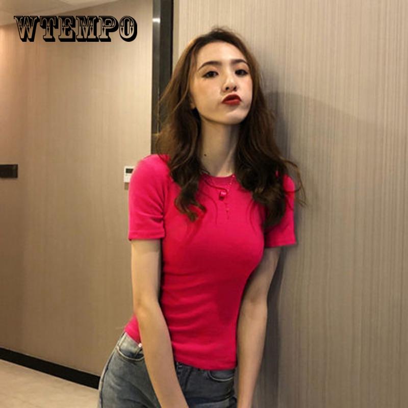 WTEMPO Women Solid Color T-Shirt Tops Sexy Ladies Half Sleeve Tshirts Pullover Top Low Cut Casual
WTEMPO Women Solid Color T-Shirt Tops Sexy Ladies Half Sleeve Tshirts Pullover Top Low Cut Casual