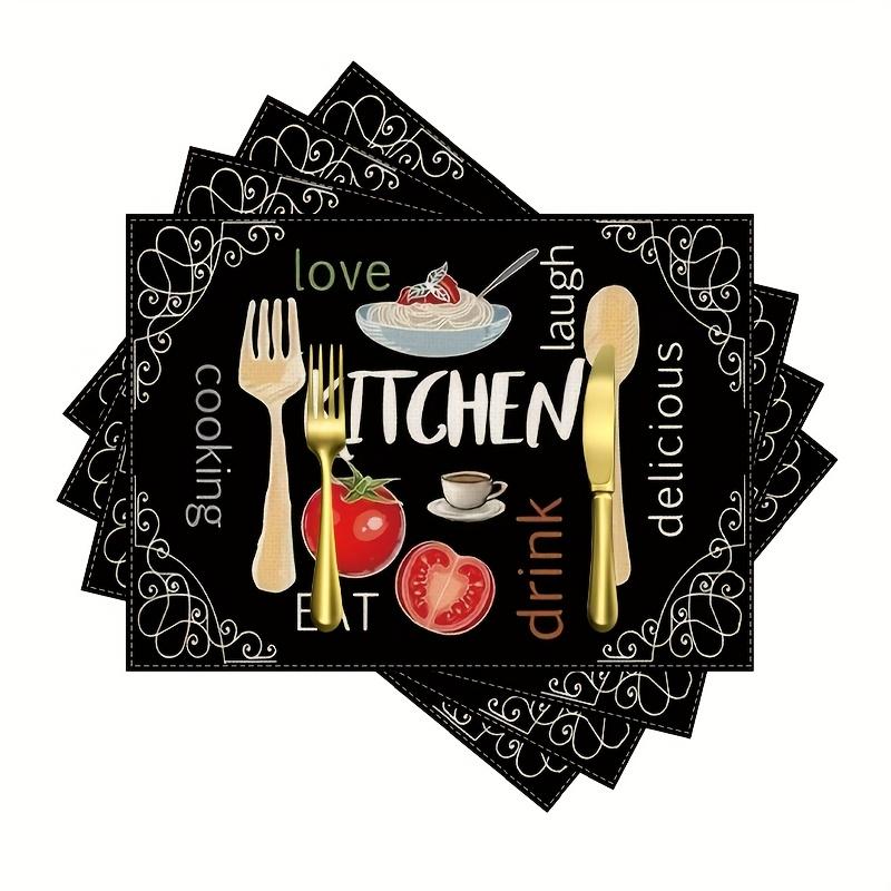 4/6 шт., Набір з 4 шт. з 6 Чорних Англійських Помідорів Геометричний Візерунок Ізольовані Килимки для Столу, 12×18 дюймів Друковані Підставки під Тарілки для Сімейної Вечірки на Відкритому Повітрі, Кухні 4pcs
4/6 шт., Набір з 4 шт. з 6 Чорних Англійських Помідорів Геометричний Візерунок Ізольовані Килимки для Столу, 12×18 дюймів Друковані Підставки під Тарілки для Сімейної Вечірки на Відкритому Повітрі, Кухні 4pcs