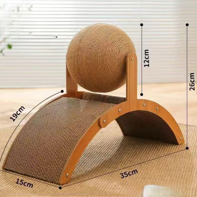 Прочная веревочная доска для кошек со сферическими интерактивными игрушками - вертикальная когтеточка для ухода за лапами и для себя жёлтый
Прочная веревочная доска для кошек со сферическими интерактивными игрушками - вертикальная когтеточка для ухода за лапами и для себя жёлтый