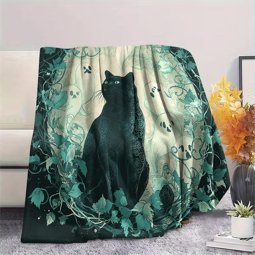 Black Cat Print Flannel Blanket, High quality Comfortable for All Seasons, Home Decor, Warmth and Comfort, Perfect for Christmas Gifts 80cm x 120cm
Black Cat Print Flannel Blanket, High quality Comfortable for All Seasons, Home Decor, Warmth and Comfort, Perfect for Christmas Gifts 80cm x 120cm