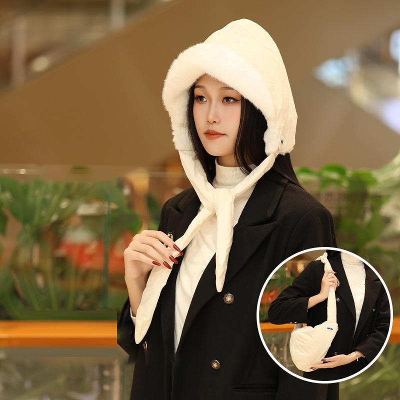 Keep Warm Windproof Plush Hat Casual Shoulder Bag Multiple Ways To Wear as the picture
Keep Warm Windproof Plush Hat Casual Shoulder Bag Multiple Ways To Wear as the picture