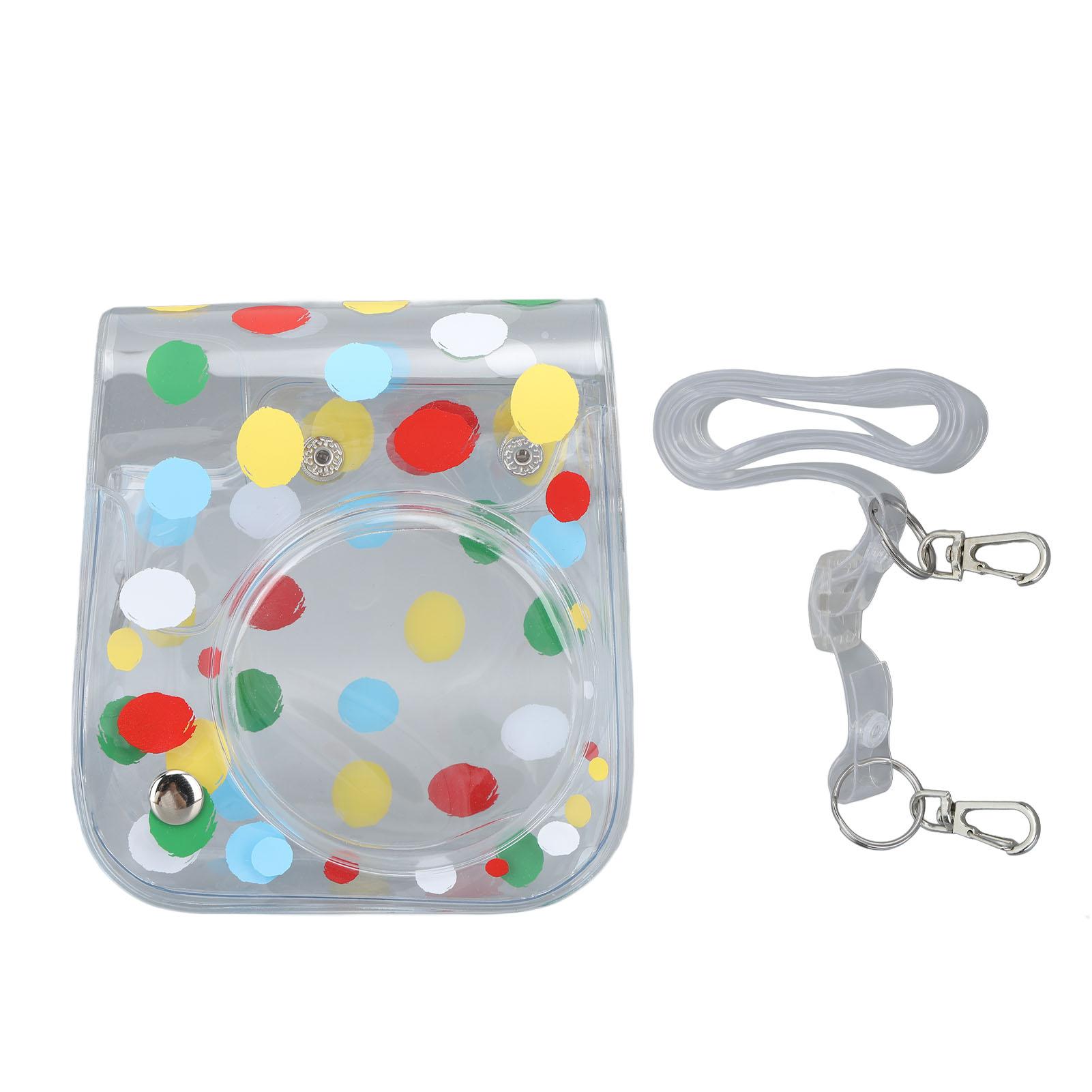 Camera Protective Bag Transparent Colorful Polka Dot Pattern Instant Camera Case for Mini 12
Camera Protective Bag Transparent Colorful Polka Dot Pattern Instant Camera Case for Mini 12