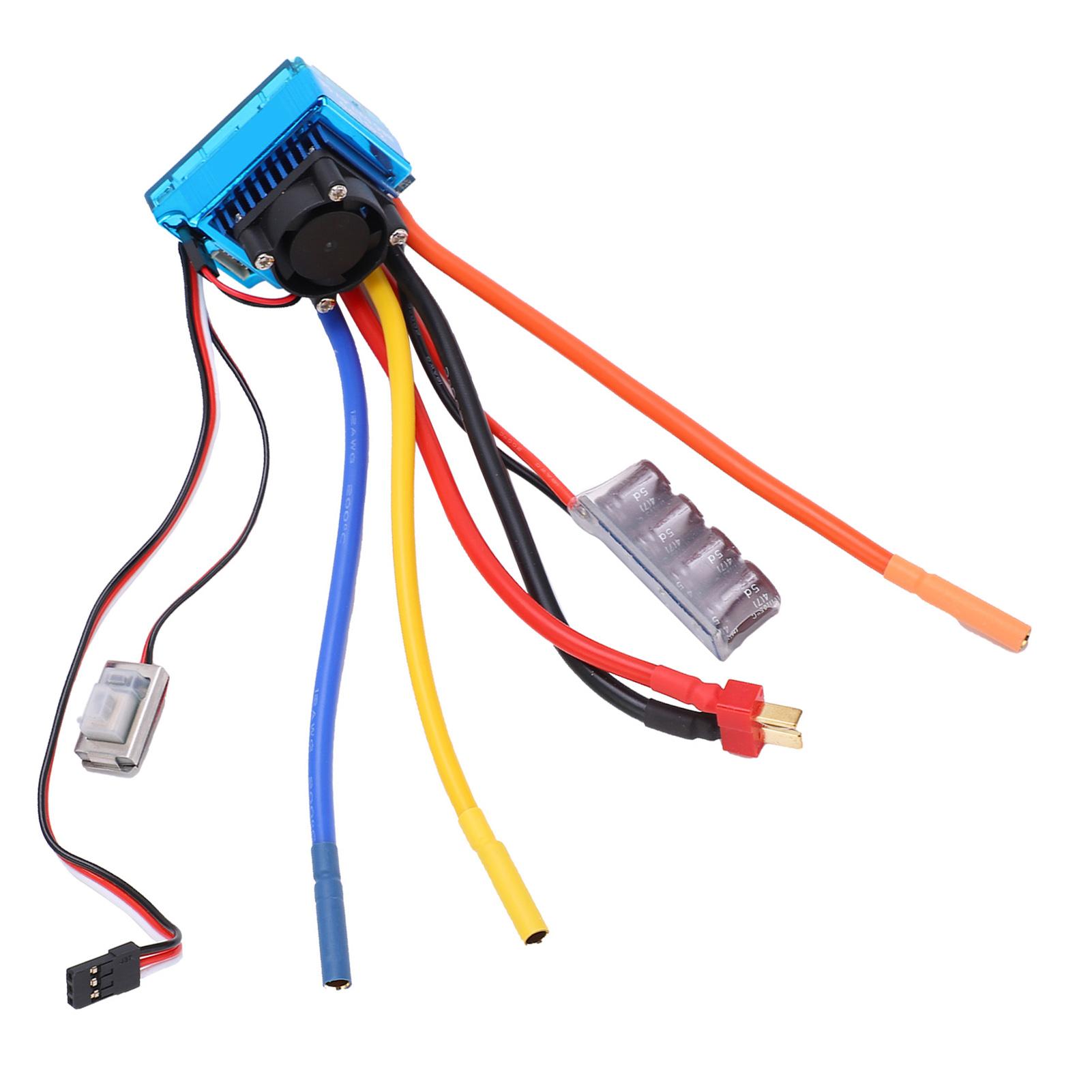 120A Waterproof TwoWay Brushless ESC Electric Speed Controller for 1/8 1/10 RC Car Boat
120A Waterproof TwoWay Brushless ESC Electric Speed Controller for 1/8 1/10 RC Car Boat