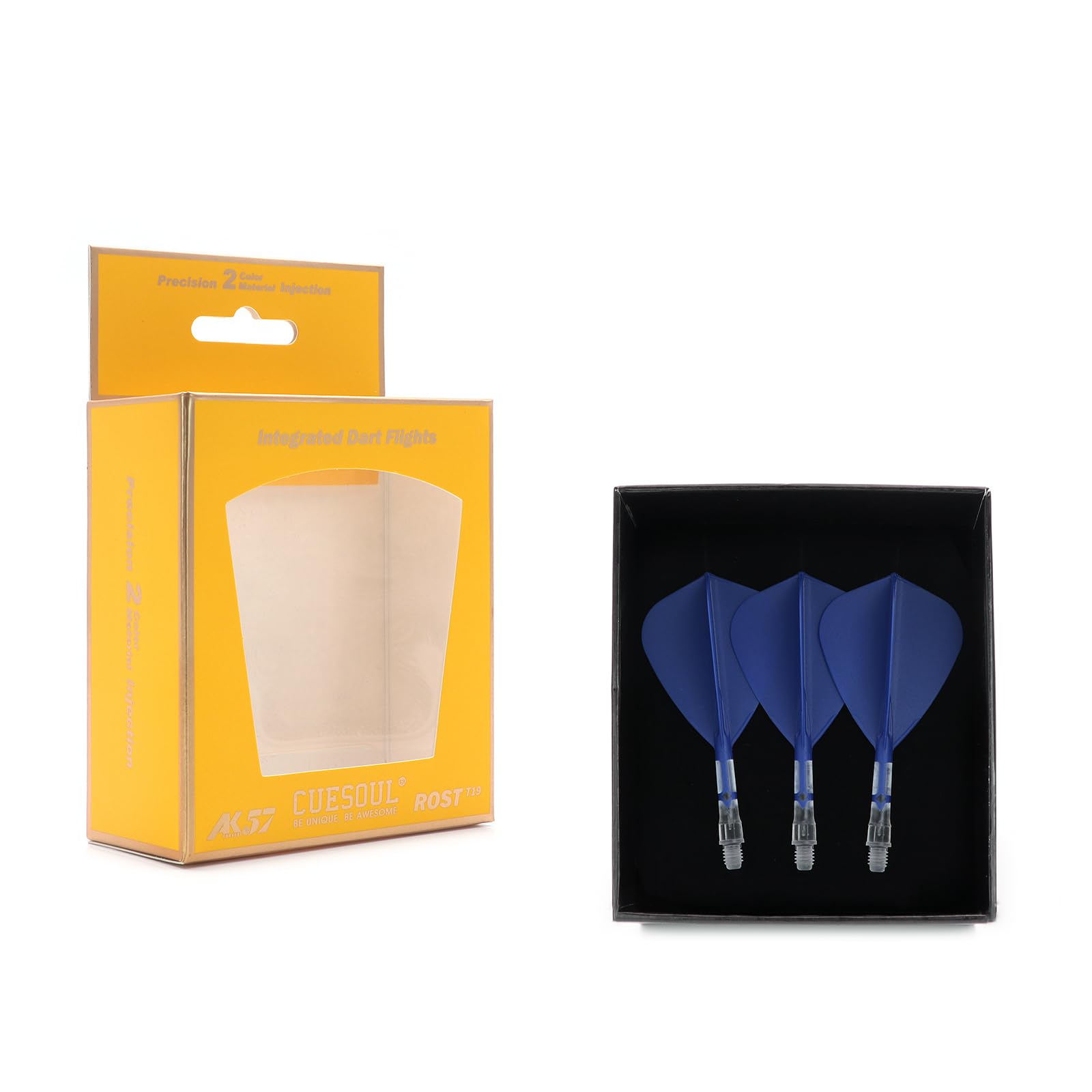 CUESOUL ROSTAK57 T19 Series Color Dual Material Mix Shaft Integrated Flight Kite Shape Series Set of 3 Two-tone (Dark Blue) CS-AK57FZ5S
CUESOUL ROSTAK57 T19 Series Color Dual Material Mix Shaft Integrated Flight Kite Shape Series Set of 3 Two-tone (Dark Blue) CS-AK57FZ5S