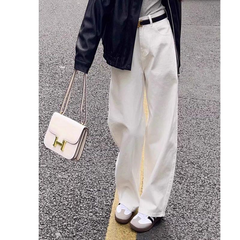 Women s Versatile White Straight-Leg Jeans - Slimming Narrow to Wide Leg, Minimalist Travel Style 2XL (140-155 jin)
Women s Versatile White Straight-Leg Jeans - Slimming Narrow to Wide Leg, Minimalist Travel Style 2XL (140-155 jin)
