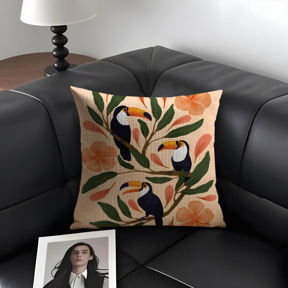 Toucan Fashion Cushion Cover Natural Linen Organic Fabric DoubleSided Printing Sofa Home Decor Gift Pillow Case 30x30cm
Toucan Fashion Cushion Cover Natural Linen Organic Fabric DoubleSided Printing Sofa Home Decor Gift Pillow Case 30x30cm