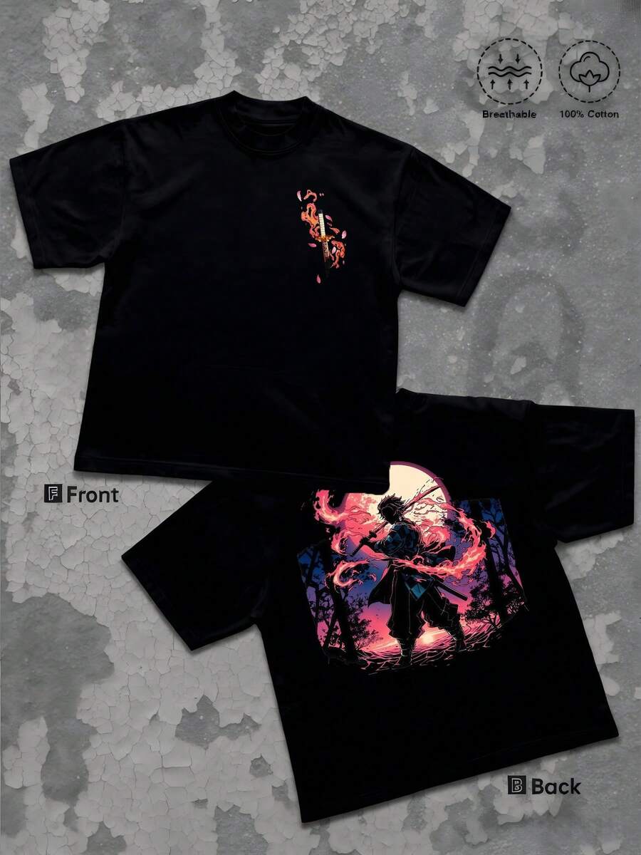 Flaming Warrior Holding Sword Surrounded By Glowing Energy In Twilight Forest Symbolizing Courage And 5XL різнокольоровий
Flaming Warrior Holding Sword Surrounded By Glowing Energy In Twilight Forest Symbolizing Courage And 5XL різнокольоровий