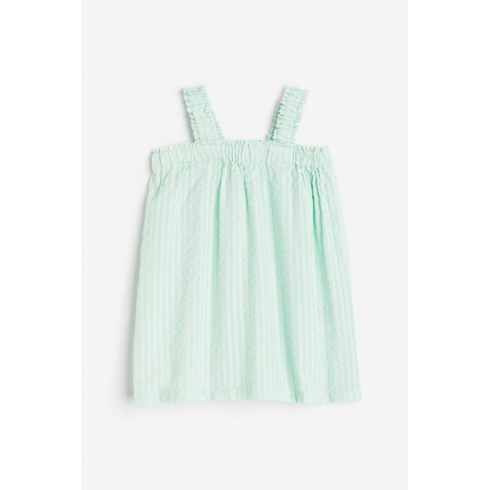 Хлопковое платье HM мятно-зеленое 
Хлопковое платье HM мятно-зеленое