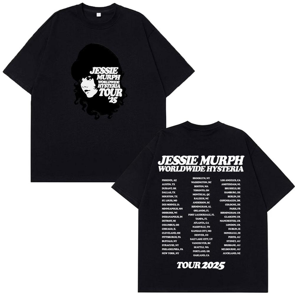 Jessie Murph Worldwide Hysteria 2025 vintage Graphic Tshirt men women Harajuku shortsleeved 100 cotton comfort loose Tshirts 3XL
Jessie Murph Worldwide Hysteria 2025 vintage Graphic Tshirt men women Harajuku shortsleeved 100 cotton comfort loose Tshirts 3XL
