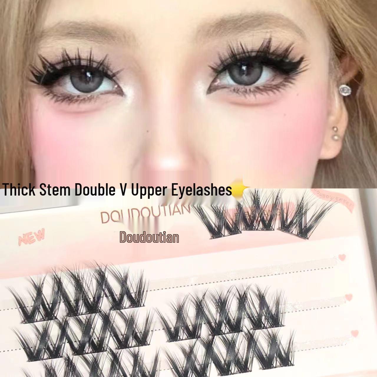 Doudou Sweet V-Band Dense High-Quality Single Cluster False Eyelashes - Lazy Little Devil Edition
Doudou Sweet V-Band Dense High-Quality Single Cluster False Eyelashes - Lazy Little Devil Edition