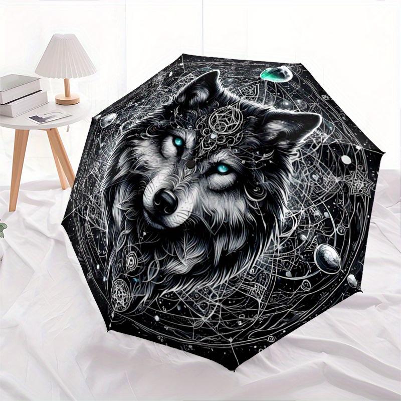 1pc Wolf Fully Automatic Folding Portable Umbrella, 8 Iron Frames, Three-Fold Design, Suitable for All Seasons, Suitable for Outdoor Use.C013
1pc Wolf Fully Automatic Folding Portable Umbrella, 8 Iron Frames, Three-Fold Design, Suitable for All Seasons, Suitable for Outdoor Use.C013