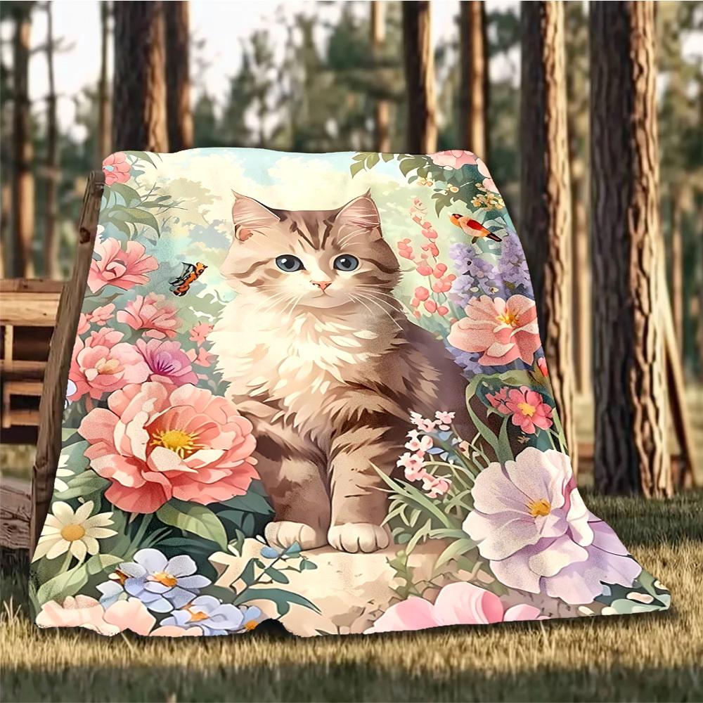 1pc Floral Garden Cat Outdoor Blanket - Soft Flannel Cozy for Travel & Camping - All-Season Warm Bed Cover, Machine Washable yy251229065 75x90cm
1pc Floral Garden Cat Outdoor Blanket - Soft Flannel Cozy for Travel & Camping - All-Season Warm Bed Cover, Machine Washable yy251229065 75x90cm