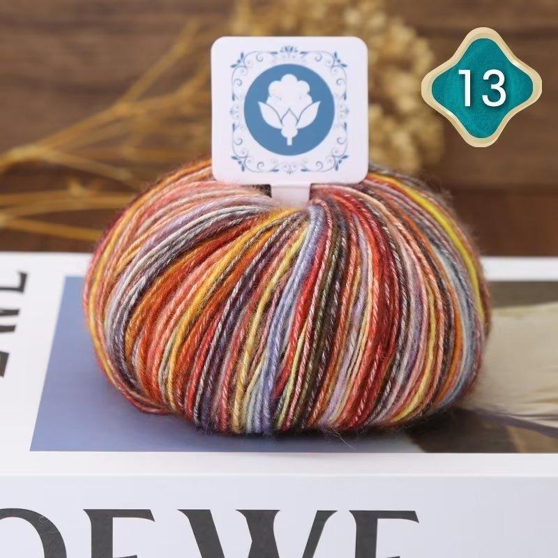 50g Gradient Yarn, 17S Cotton Blend Knitting Thread for Scarf Hat Sweater, Soft DIY Craft Fiber
50g Gradient Yarn, 17S Cotton Blend Knitting Thread for Scarf Hat Sweater, Soft DIY Craft Fiber