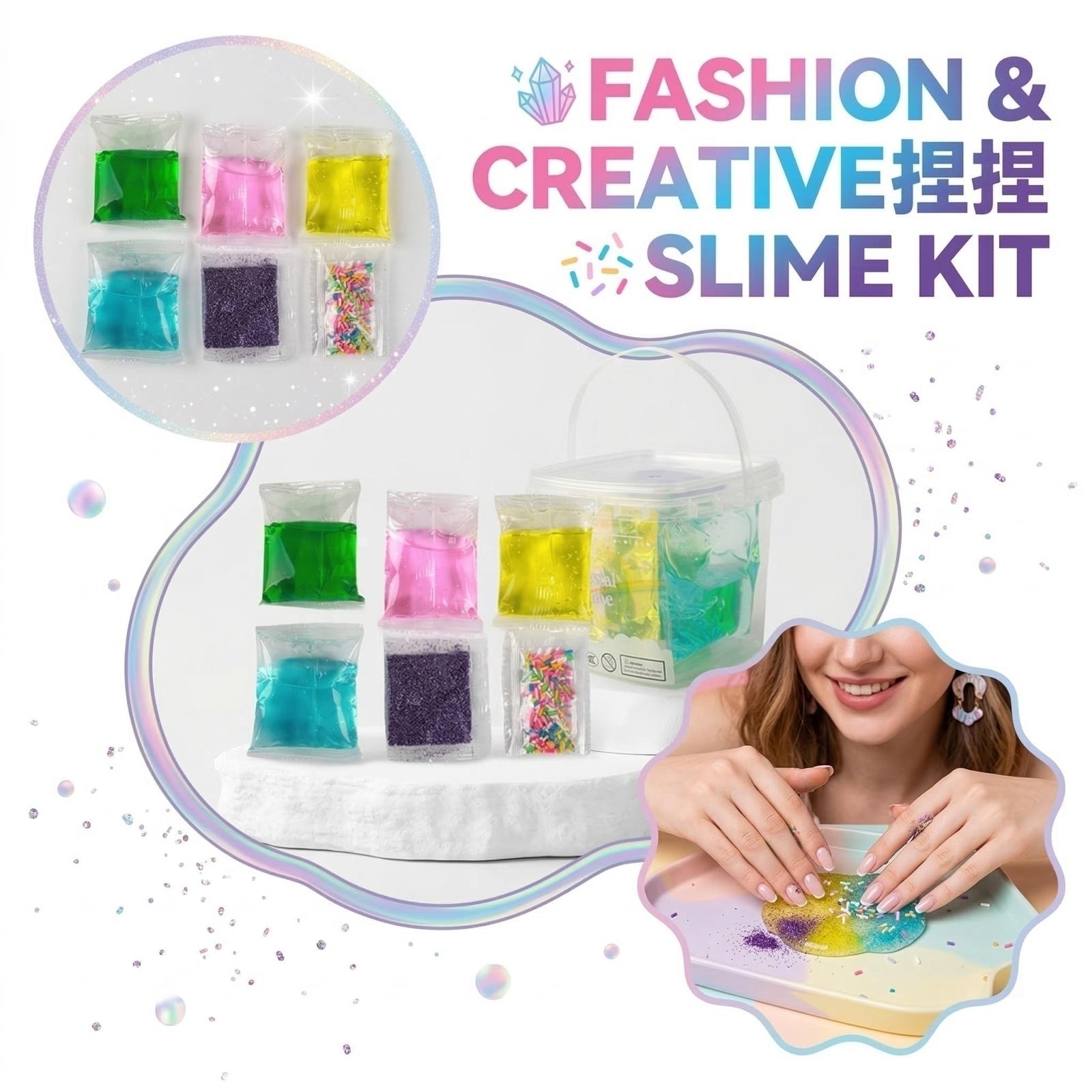 Creative Slime Clay Set Includes Multiple Packets of Soft Moldable Putty with Various Textures and Additives for Sensory Play and Crafting Activities one size
Creative Slime Clay Set Includes Multiple Packets of Soft Moldable Putty with Various Textures and Additives for Sensory Play and Crafting Activities one size