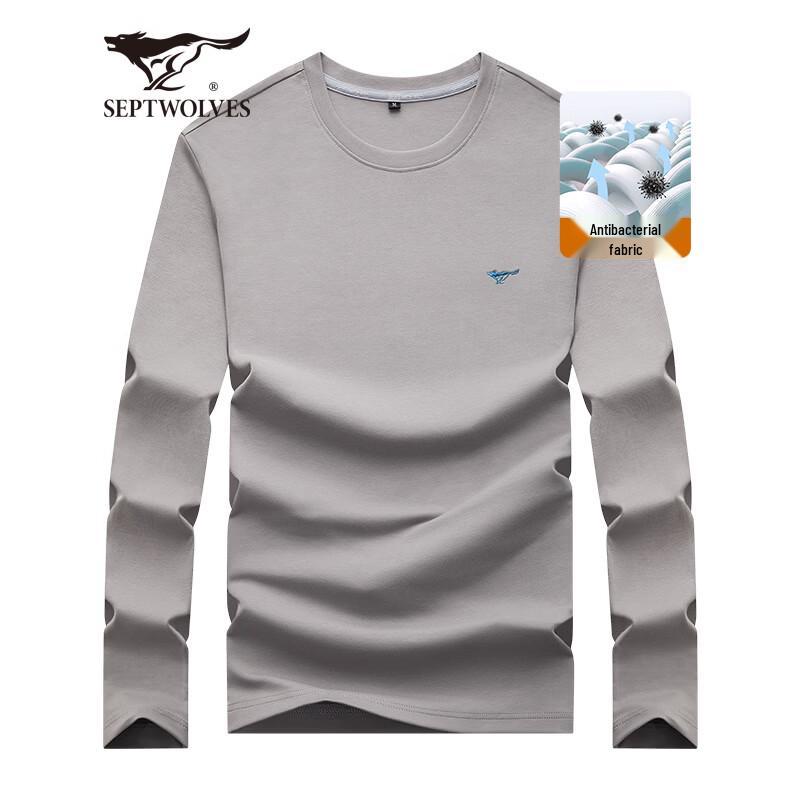 Septwolves Men s 5A Antibacterial Modal Long-Sleeve Round Neck T-shirt XL (175)
Septwolves Men s 5A Antibacterial Modal Long-Sleeve Round Neck T-shirt XL (175)