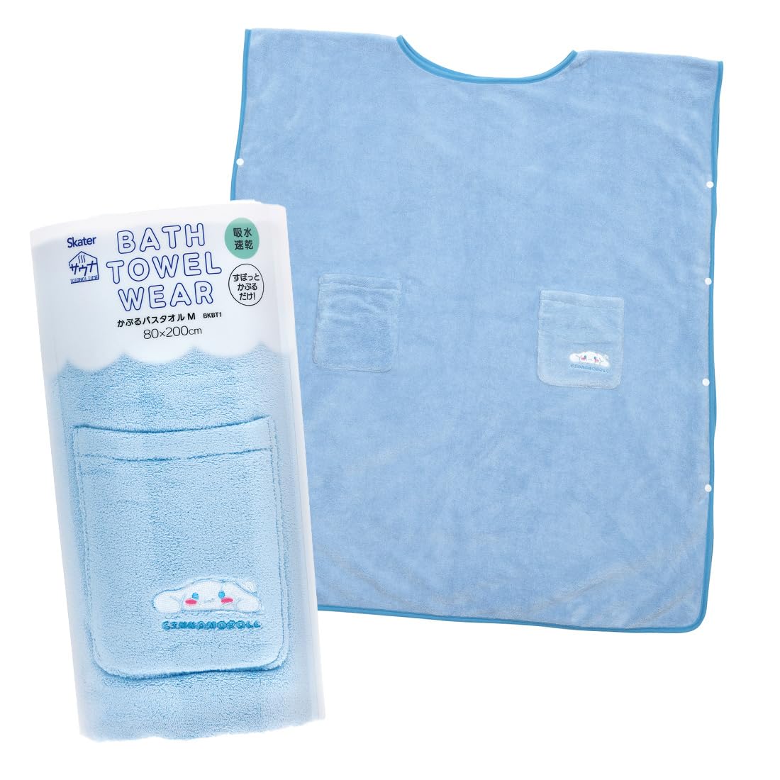 Skater Absorbent Bath Towel 800 x 2000 Cinnamoroll Funyumaru Sanrio Quick-Drying (Approx. mm) - BKBT1-A
Skater Absorbent Bath Towel 800 x 2000 Cinnamoroll Funyumaru Sanrio Quick-Drying (Approx. mm) - BKBT1-A