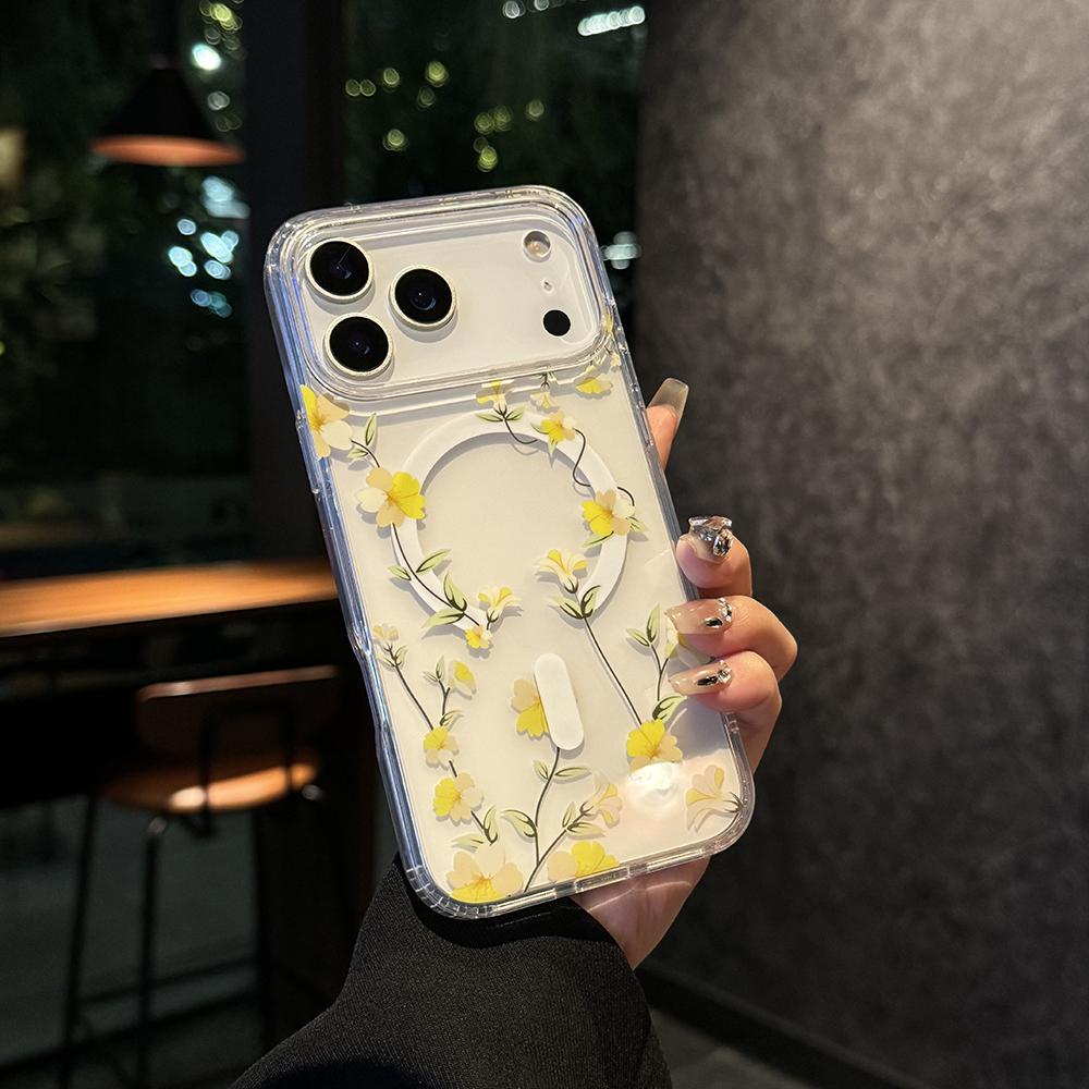 Flowers Element Design Transparent Magnetic Case for iPhone 12 16 15 14 13 17 Pro Max Air Wireless Charging For Magsafe Cover iPhone 16e
Flowers Element Design Transparent Magnetic Case for iPhone 12 16 15 14 13 17 Pro Max Air Wireless Charging For Magsafe Cover iPhone 16e