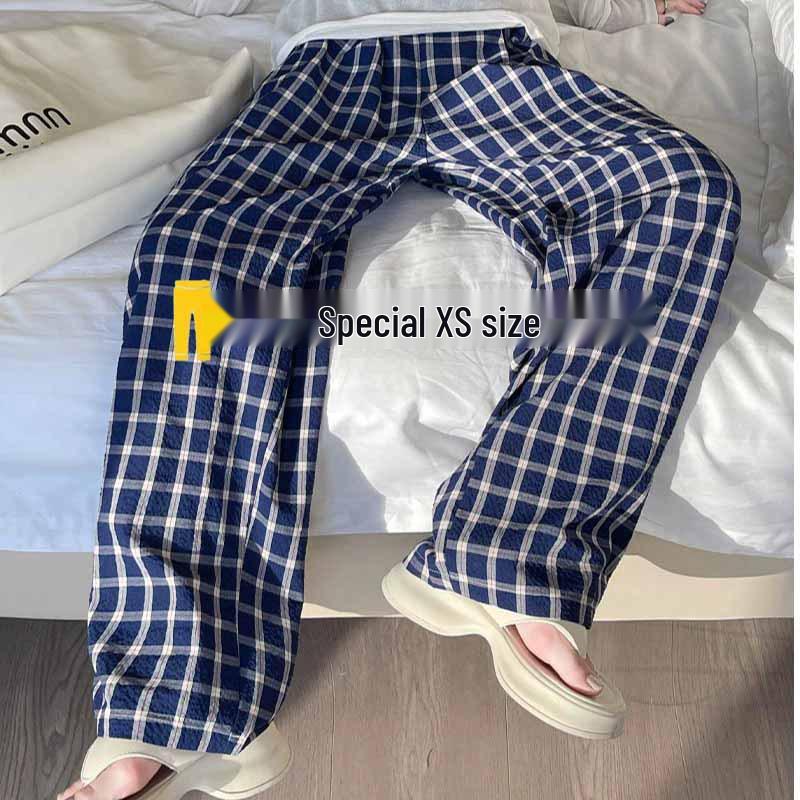 Plaid High-Waist Wide Leg Petite Pants for Women 145 - Slimming Bubble Crepe Design XS (60-79 jin)
Plaid High-Waist Wide Leg Petite Pants for Women 145 - Slimming Bubble Crepe Design XS (60-79 jin)