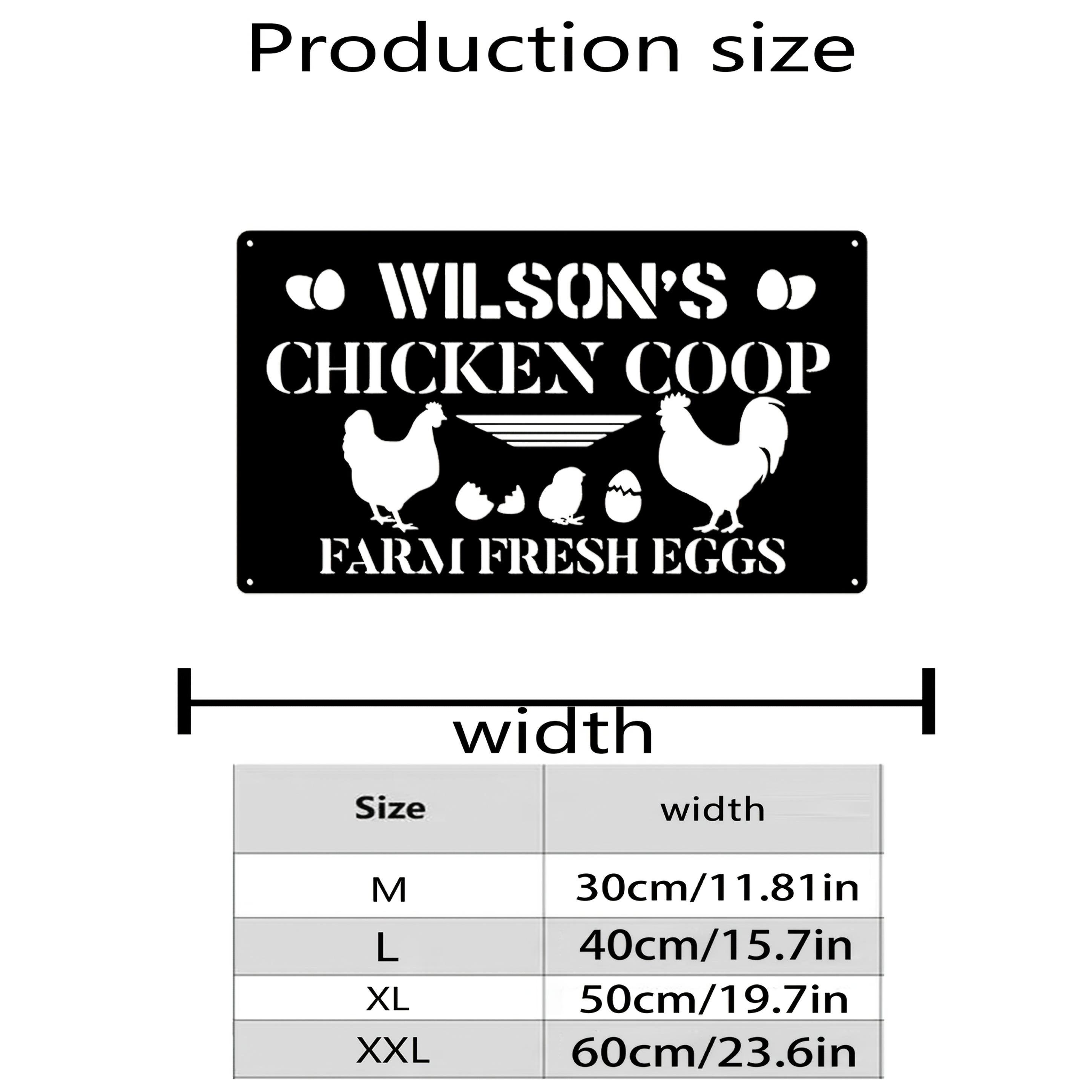 Custom Metal Sign for Chicken Coop with Nameplate, Farm Cottage Decor, Housewarming Gift, Durable Easy Install 30cm
Custom Metal Sign for Chicken Coop with Nameplate, Farm Cottage Decor, Housewarming Gift, Durable Easy Install 30cm