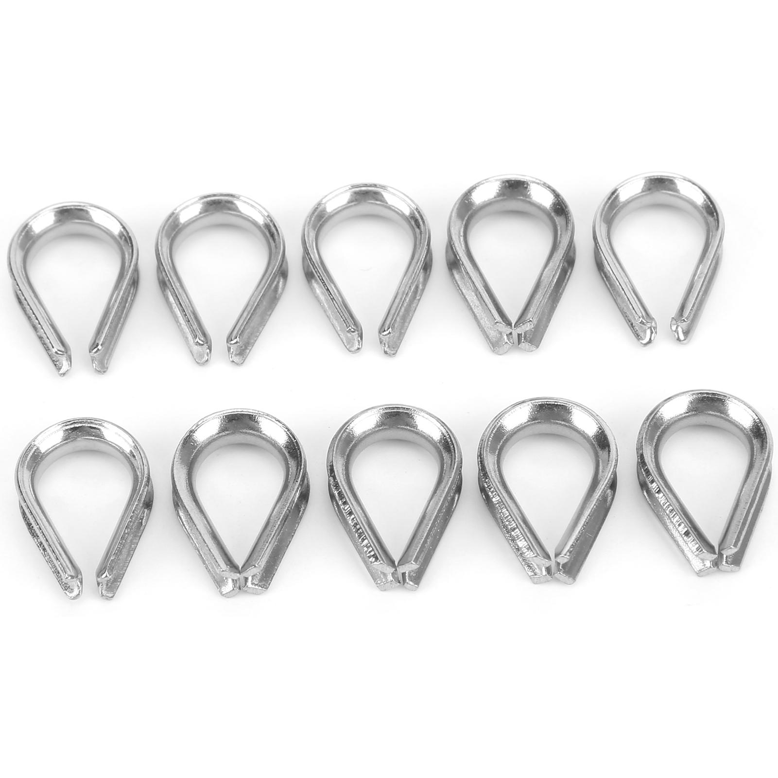 2MM Stainless Steel Boat Wire Rope Clamps Metal Cable Protective Ring Thimbles Clamps
2MM Stainless Steel Boat Wire Rope Clamps Metal Cable Protective Ring Thimbles Clamps