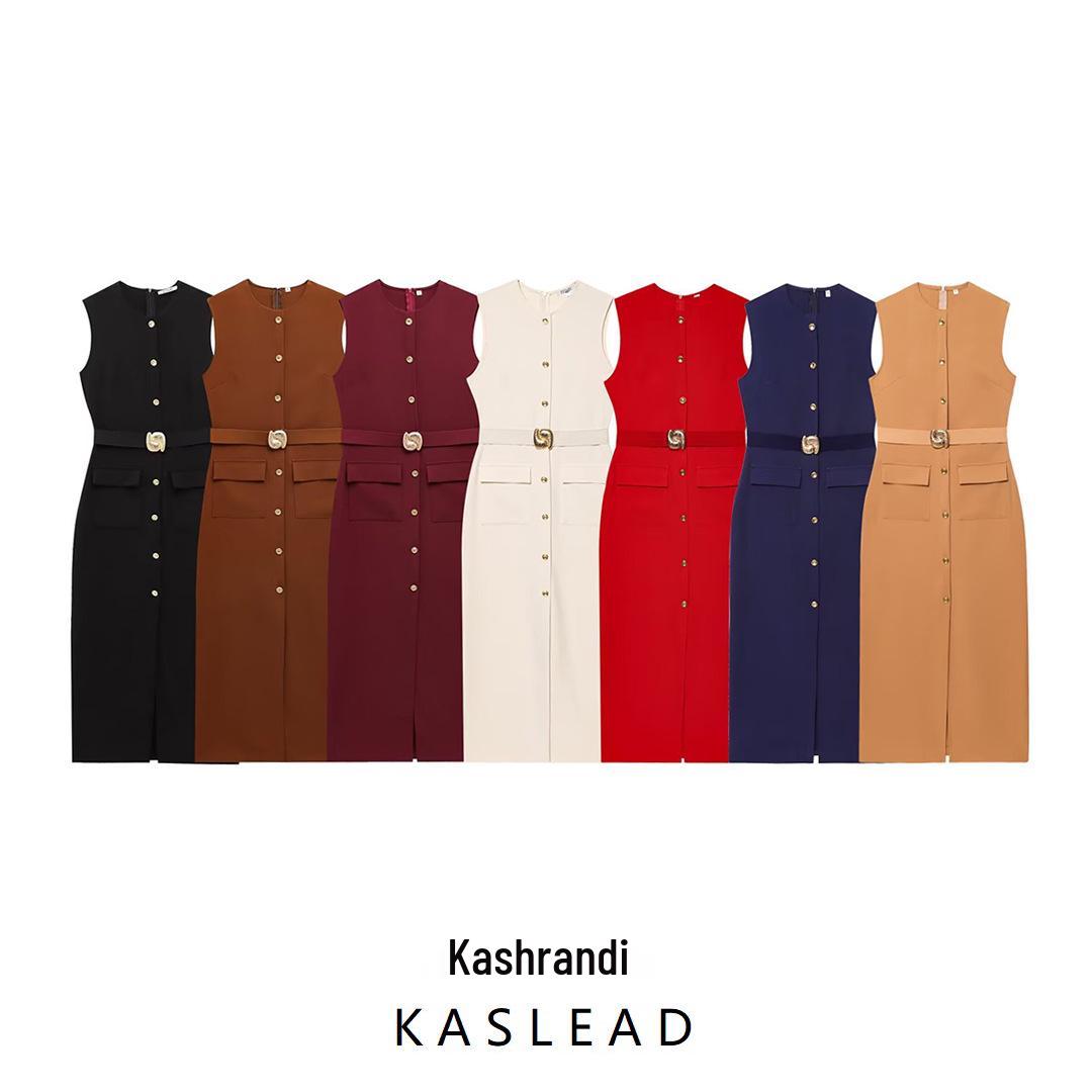 Spring 2025 Women s European & American Style Crepe Sleeveless Midi Dress with Belt Small
Spring 2025 Women s European & American Style Crepe Sleeveless Midi Dress with Belt Small