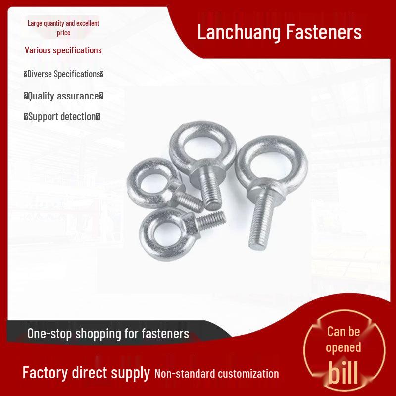 Galvanized Carbon Steel Lifting Eye Bolt and Mold Ring Bolt.
Galvanized Carbon Steel Lifting Eye Bolt and Mold Ring Bolt.