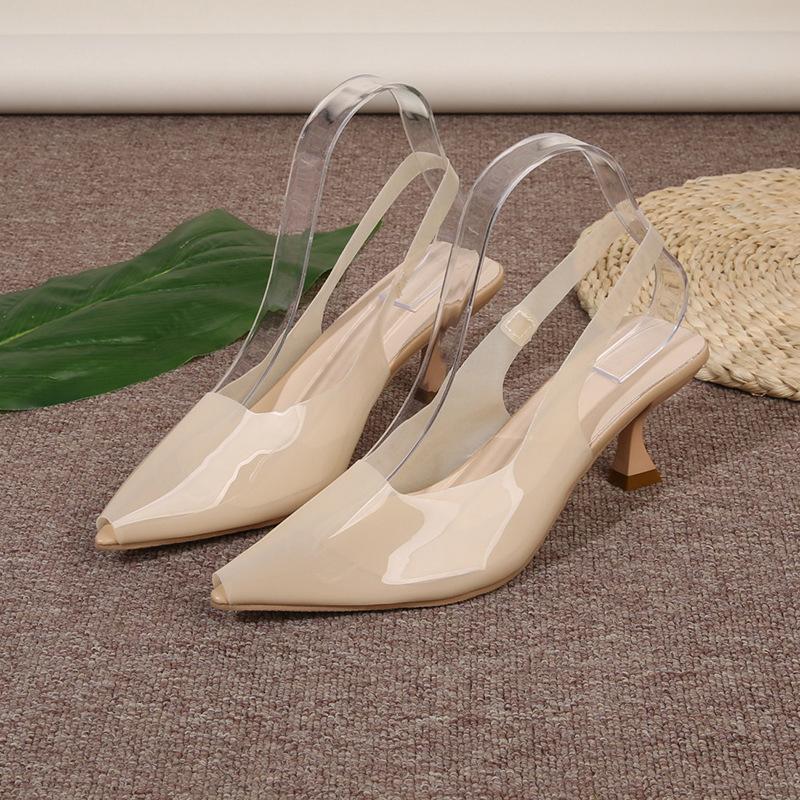 Pointed high-heeled fashion sandals women s 2025 summer new Korean version of rhinestone square buckle bag head empty fashion single shoes women 35
Pointed high-heeled fashion sandals women s 2025 summer new Korean version of rhinestone square buckle bag head empty fashion single shoes women 35
