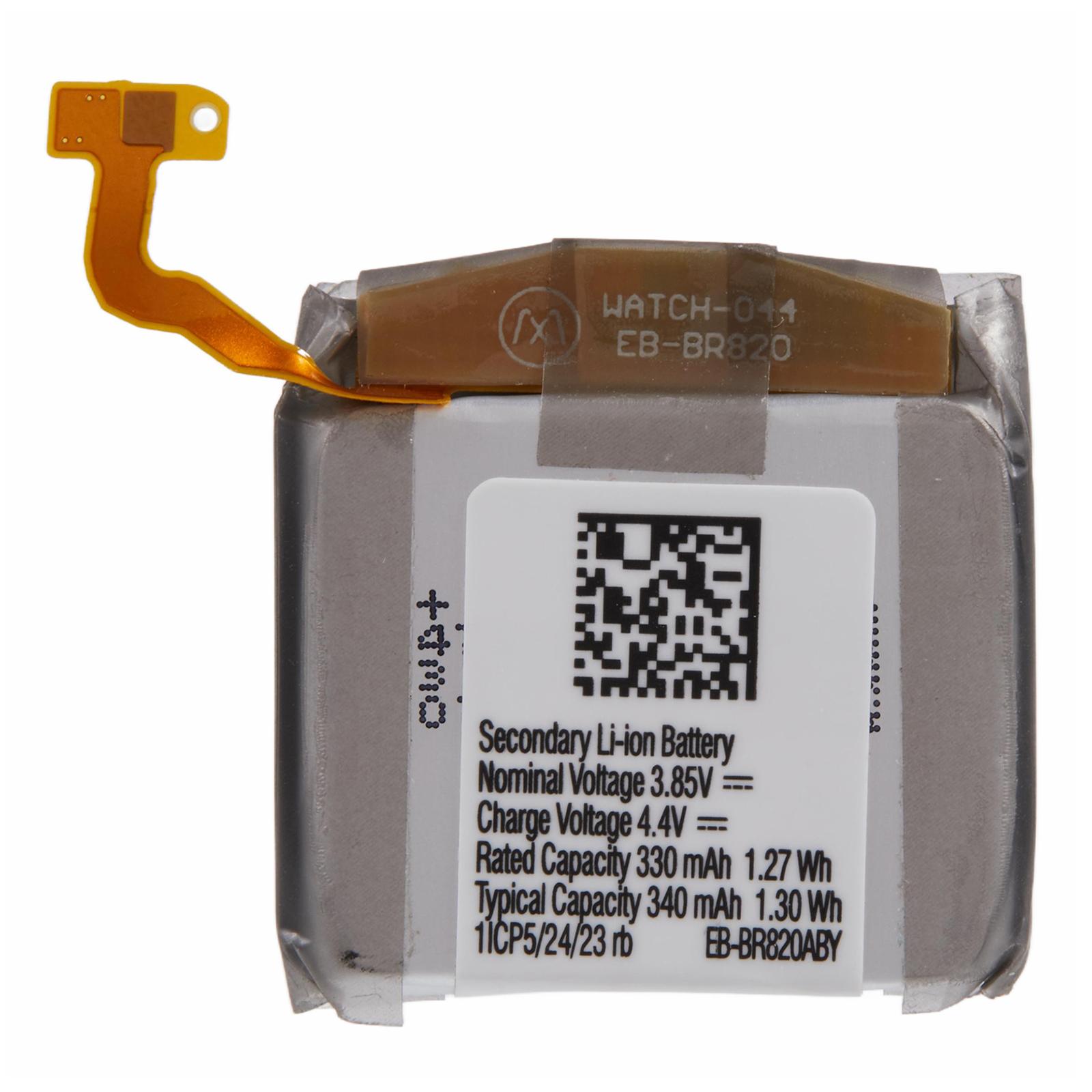 For Samsung Galaxy Watch Active2 44mm 3.85V 330mAh Rechargeable Li-Polymer Battery Assembly Part (Encode: EB-BR820ABY) (Without Logo) A
For Samsung Galaxy Watch Active2 44mm 3.85V 330mAh Rechargeable Li-Polymer Battery Assembly Part (Encode: EB-BR820ABY) (Without Logo) A