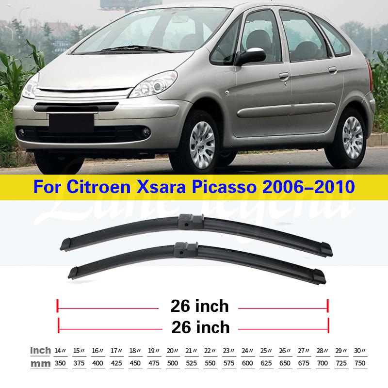 Для Citroen Xsara Picasso 2006 - 2010 Двірники LHD Передні щітки склоочисника Скло лобове Скло вікна Щітка дощова 26 +26 Front 2pcs
Для Citroen Xsara Picasso 2006 - 2010 Двірники LHD Передні щітки склоочисника Скло лобове Скло вікна Щітка дощова 26 +26 Front 2pcs