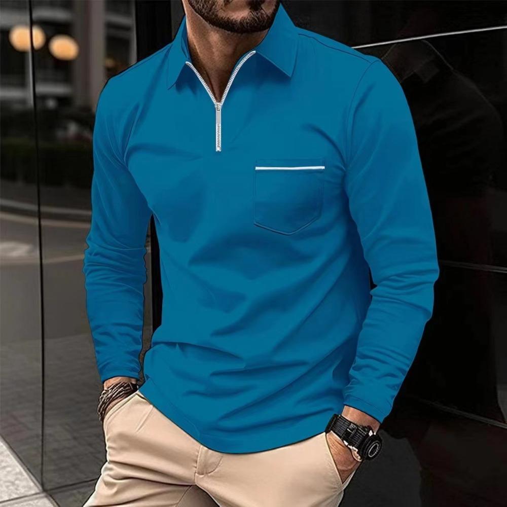 Сорочка поло на блискавці, чоловічий спортивний топ з довгим рукавом XXXL королівський синій колір
Сорочка поло на блискавці, чоловічий спортивний топ з довгим рукавом XXXL королівський синій колір