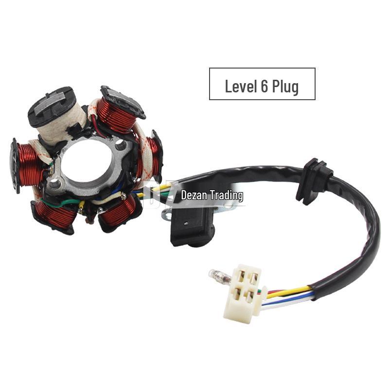 6-Pole Magnetic Motorcycle Stator Coil for 50-125cc ATV C110-6 Loose Plug
6-Pole Magnetic Motorcycle Stator Coil for 50-125cc ATV C110-6 Loose Plug