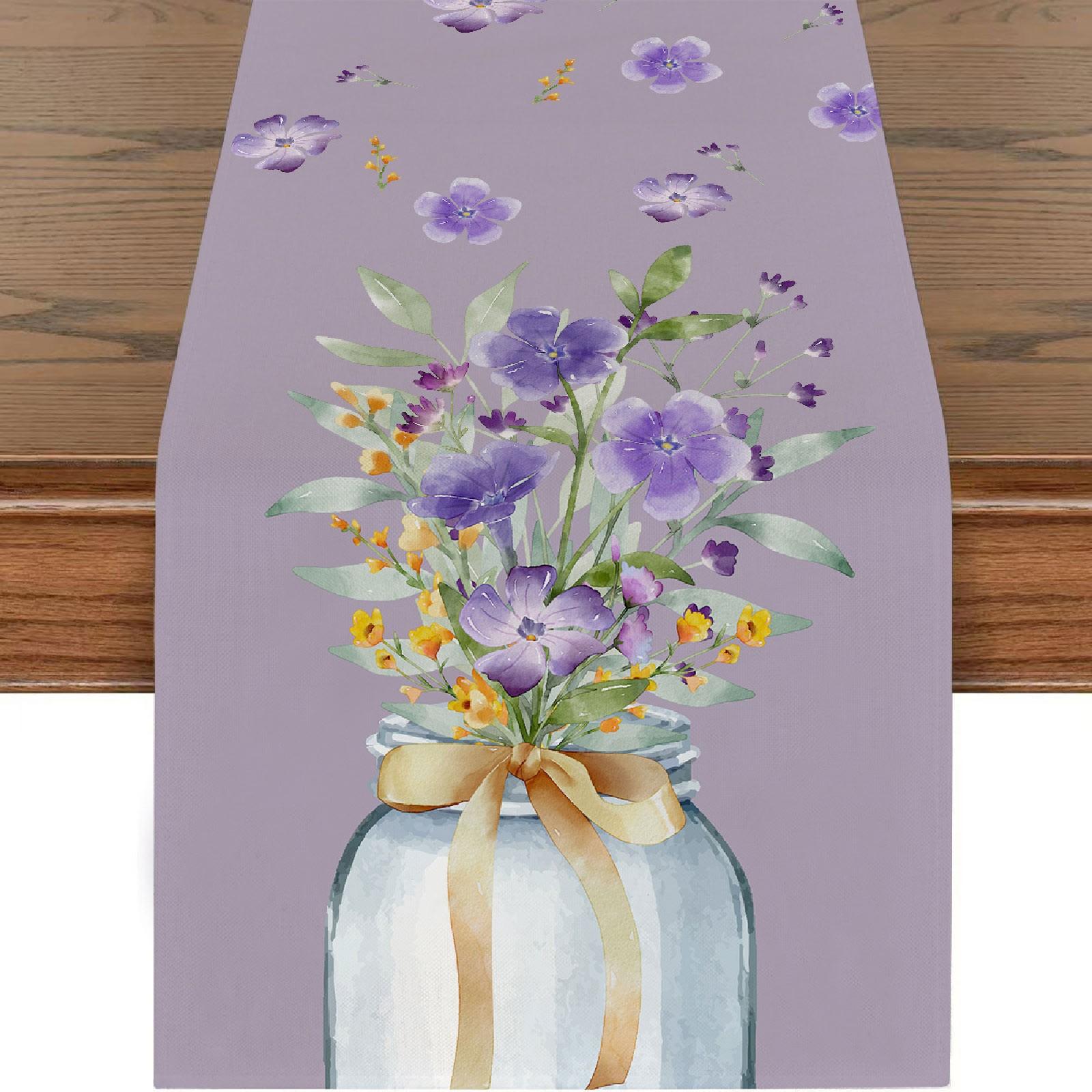 Table Runner with Floral Pattern Long Rectangular Tablecloth for Dining Room Kitchen Decoration Cotton Linen Fabric Suitable for Various Table Sizes One Size
Table Runner with Floral Pattern Long Rectangular Tablecloth for Dining Room Kitchen Decoration Cotton Linen Fabric Suitable for Various Table Sizes One Size