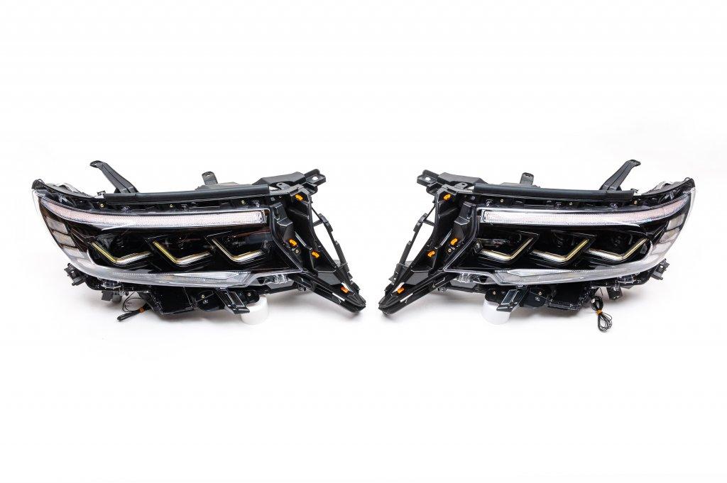Front optics Lexus-design-3-LED (2017-2025, 2 pcs.) for Toyota Land Cruiser Prado 150
Front optics Lexus-design-3-LED (2017-2025, 2 pcs.) for Toyota Land Cruiser Prado 150