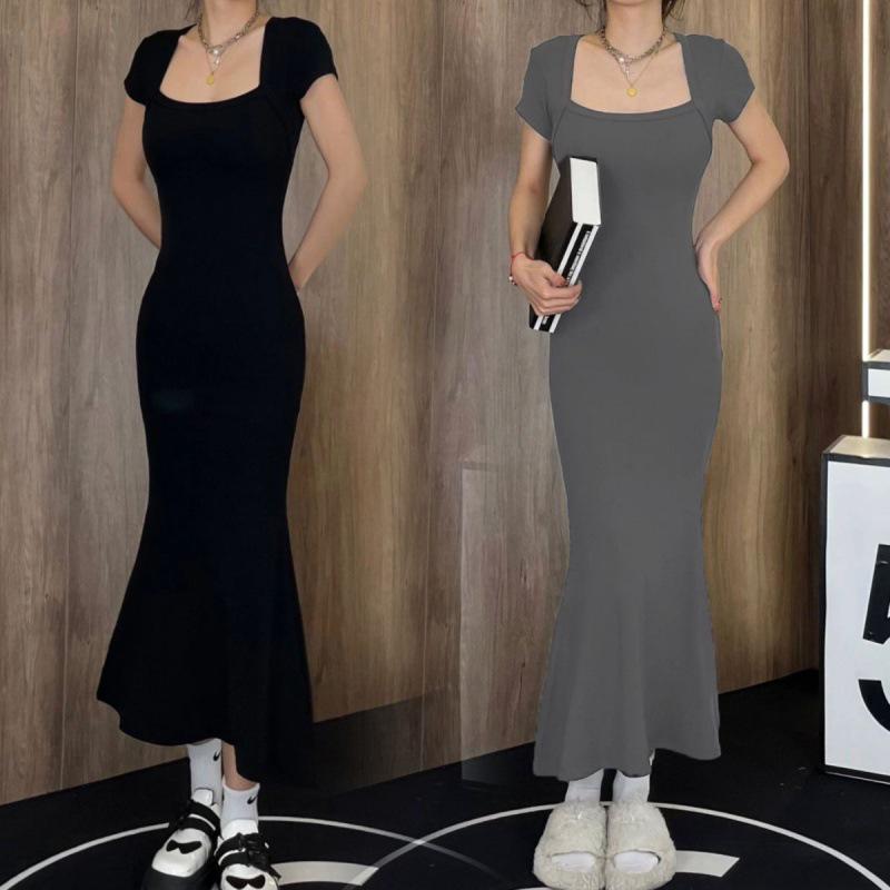Mature Style Square Neck Fishtail Dress – Summer 2023 Slimming Hip-Hugging Design S (60-80 jin) серый
Mature Style Square Neck Fishtail Dress – Summer 2023 Slimming Hip-Hugging Design S (60-80 jin) серый