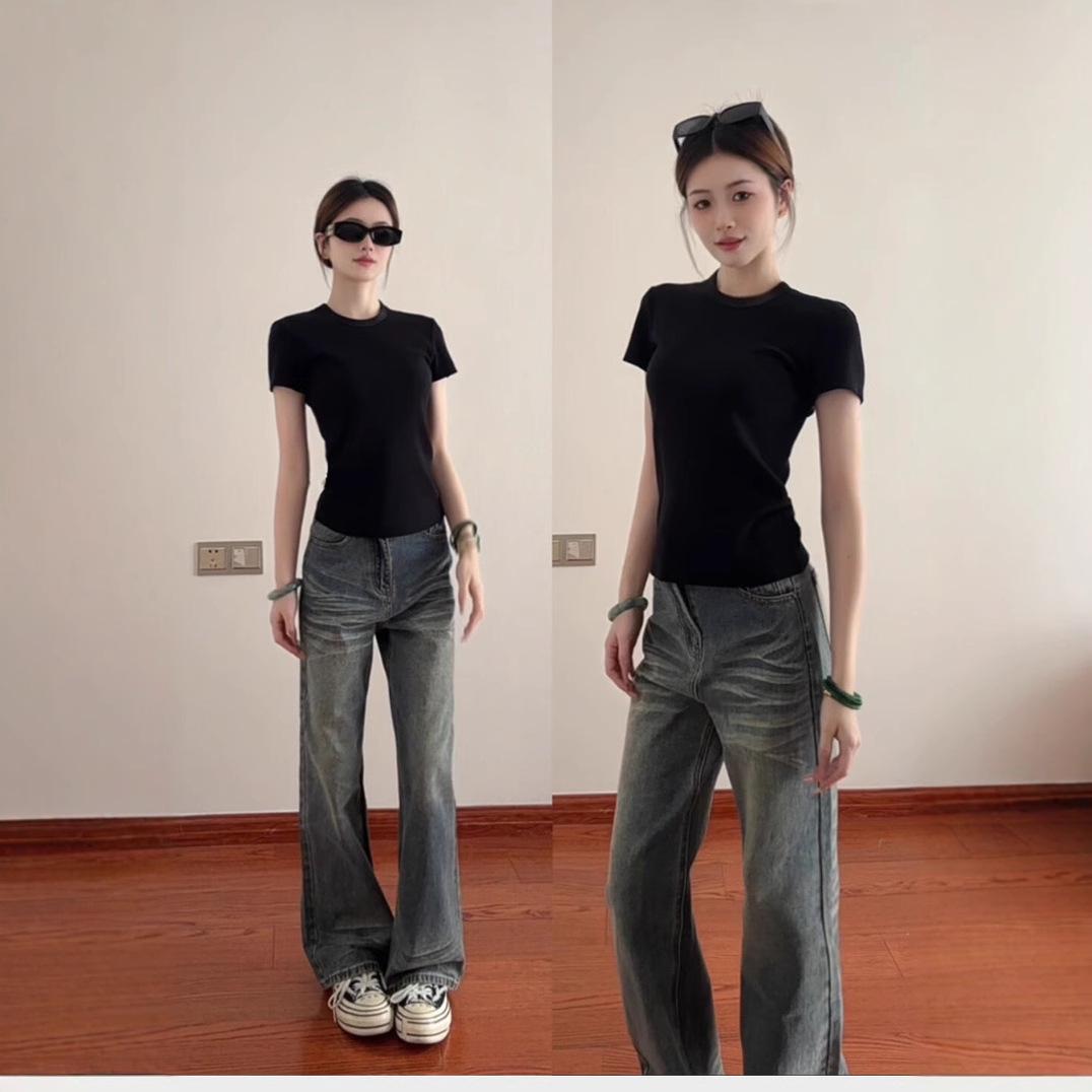 Black Slim-Fit Women s Short-Sleeve T-Shirt with Straight Shoulder and Round Neck - Summer 2025 Collection Large білий
Black Slim-Fit Women s Short-Sleeve T-Shirt with Straight Shoulder and Round Neck - Summer 2025 Collection Large білий