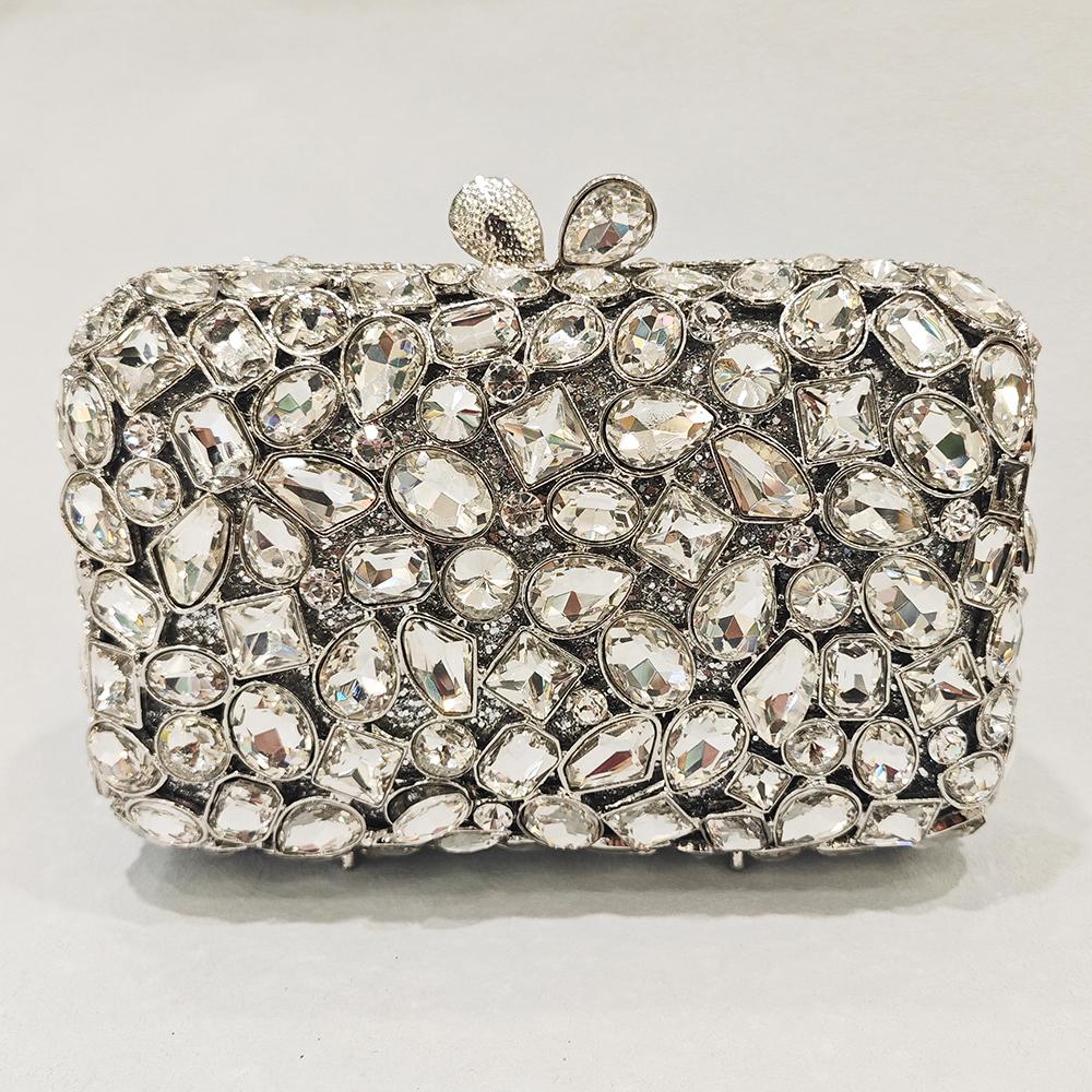 Silver/Gold/Blue Stone Evening Bag Clutch Wedding Bag Luxury Crystal Bridal Prom Handbags Dinner Banquet Women Clutches Bags
Silver/Gold/Blue Stone Evening Bag Clutch Wedding Bag Luxury Crystal Bridal Prom Handbags Dinner Banquet Women Clutches Bags