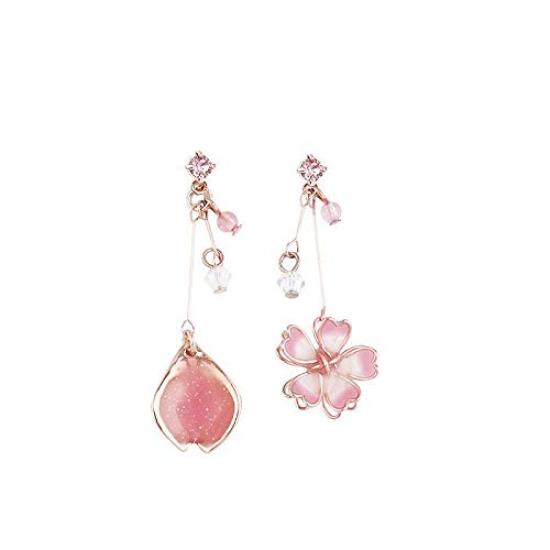 STUNNER Japanese style drip asymmetrical cherry blossom pendant pink delicate and cute long earrings three-dimensional (earrings)
STUNNER Japanese style drip asymmetrical cherry blossom pendant pink delicate and cute long earrings three-dimensional (earrings)