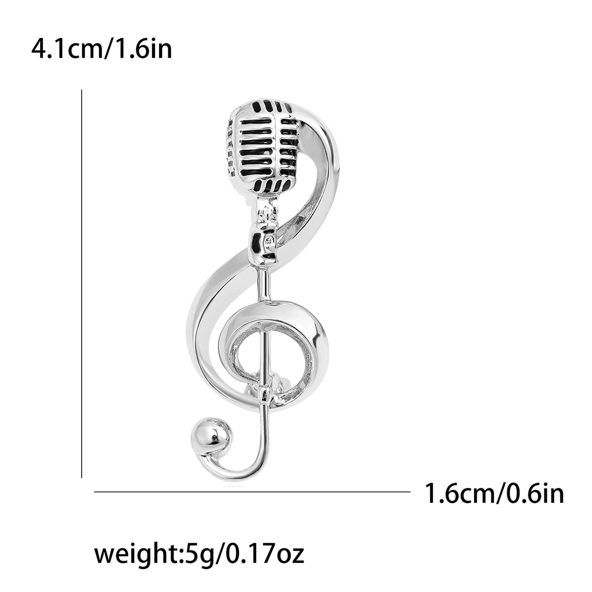 Модная брошь в виде музыкальной ноты, простые аксессуары для одежды, брошь-корсаж
Модная брошь в виде музыкальной ноты, простые аксессуары для одежды, брошь-корсаж