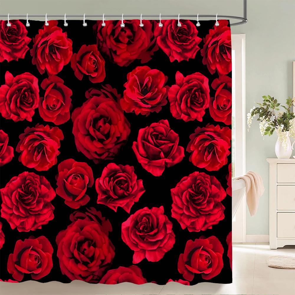 Love Red Rose Flowers Floral Shower Curtain Bathroom Curtains Waterproof Polyeste Fabric Bathtub Decor With Hooks 180X180Cm W60H190(CM)-1 Pcs
Love Red Rose Flowers Floral Shower Curtain Bathroom Curtains Waterproof Polyeste Fabric Bathtub Decor With Hooks 180X180Cm W60H190(CM)-1 Pcs