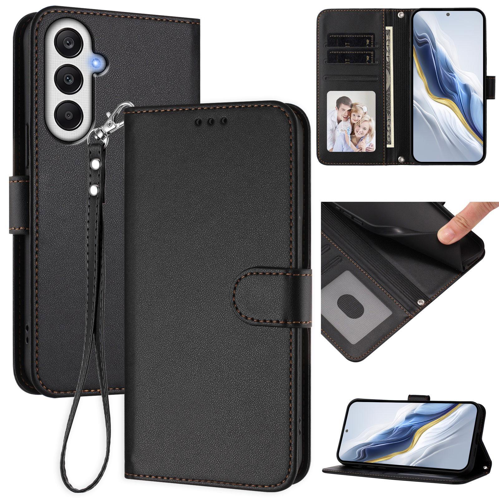 For Samsung Galaxy F14 4G/Galaxy A05s 4G Leather Case Wallet Stand Phone Cover with Wrist Strap Black
For Samsung Galaxy F14 4G/Galaxy A05s 4G Leather Case Wallet Stand Phone Cover with Wrist Strap Black