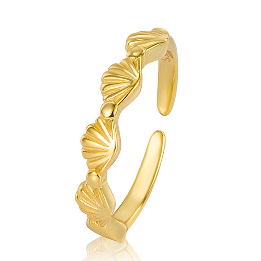 925 Sterling Silver Gold Color Fan Shaped Shell Rings for Women Retro Adjustable Opening Wedding Ring Fine Jewelry
925 Sterling Silver Gold Color Fan Shaped Shell Rings for Women Retro Adjustable Opening Wedding Ring Fine Jewelry