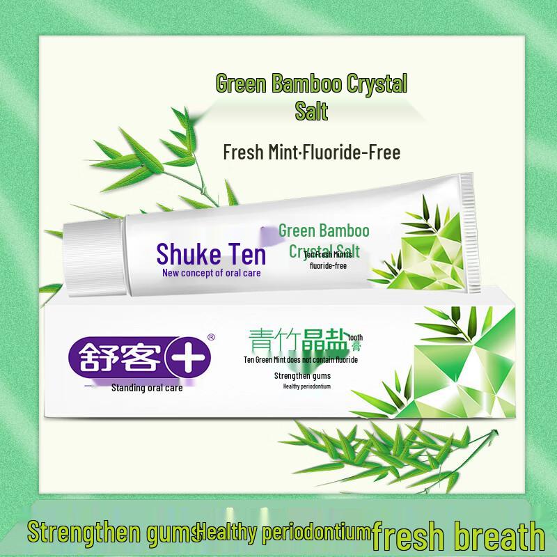 Shuke Green Bamboo Crystal Salt Toothpaste
Shuke Green Bamboo Crystal Salt Toothpaste