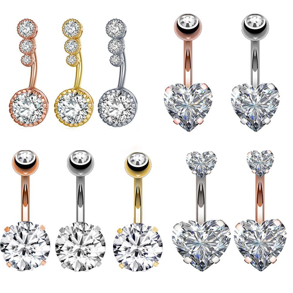Heart-shaped Surgical Belly button Crystal Body Jewelry Navel Rings Belly Piercing Piercing Jewelry D срібний
Heart-shaped Surgical Belly button Crystal Body Jewelry Navel Rings Belly Piercing Piercing Jewelry D срібний