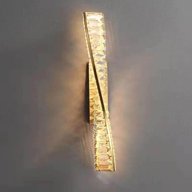 Modern luxury crystal wall lamp smooth LED wall lamp KTV bedroom hotel villa bathroom living room home decoration lighting 3 color changeable
Modern luxury crystal wall lamp smooth LED wall lamp KTV bedroom hotel villa bathroom living room home decoration lighting 3 color changeable