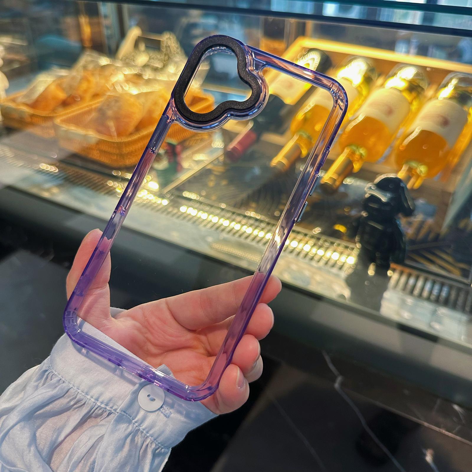 For iPhone 16 Clear Case Lightweight TPU+PC Phone Cover Purple
For iPhone 16 Clear Case Lightweight TPU+PC Phone Cover Purple