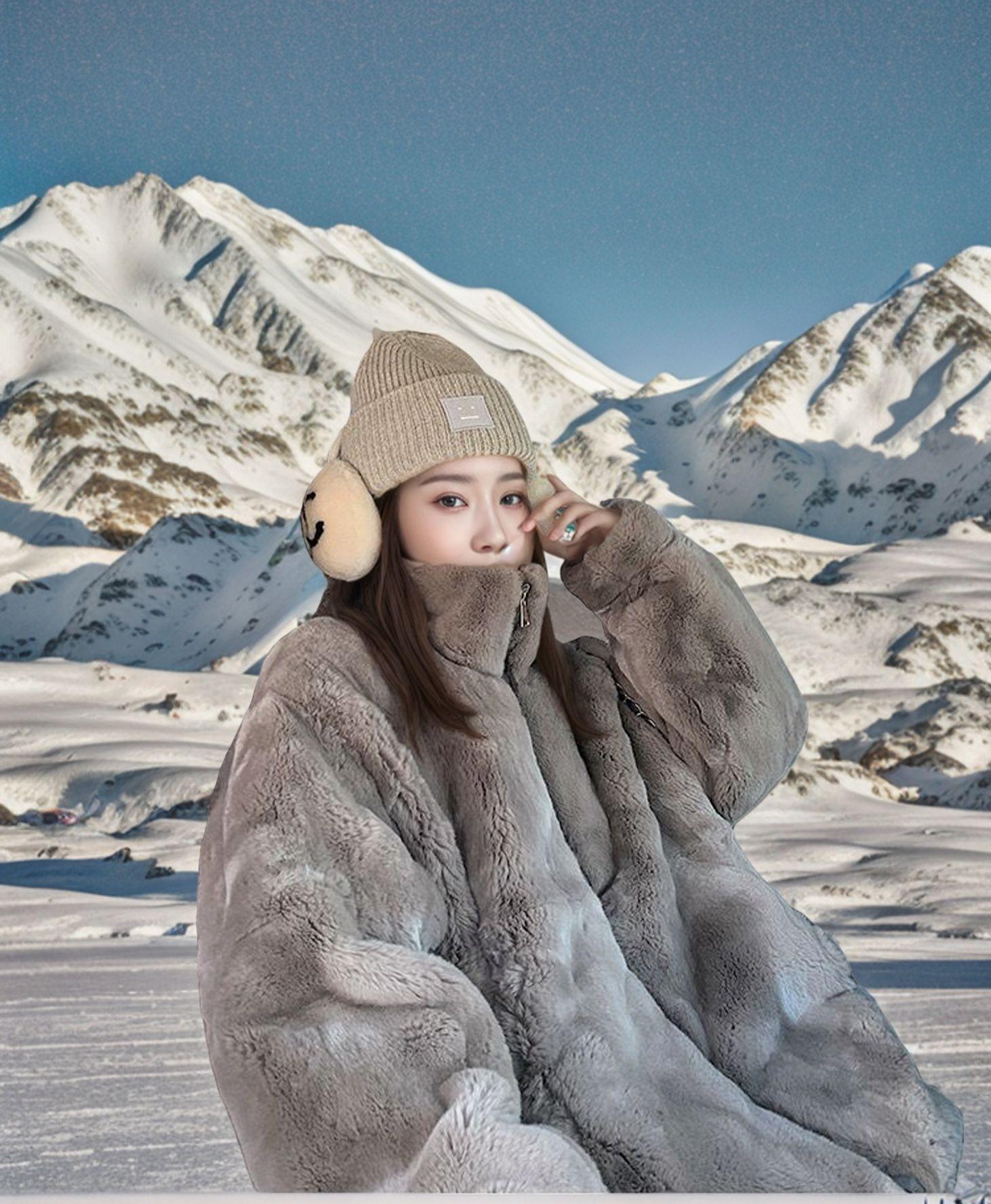 Зимняя новая куртка из плюша ягненка легкой моды с воротником-стойкой из кролика рекс, женская белая куртка с воротником-стойкой XXL
Зимняя новая куртка из плюша ягненка легкой моды с воротником-стойкой из кролика рекс, женская белая куртка с воротником-стойкой XXL