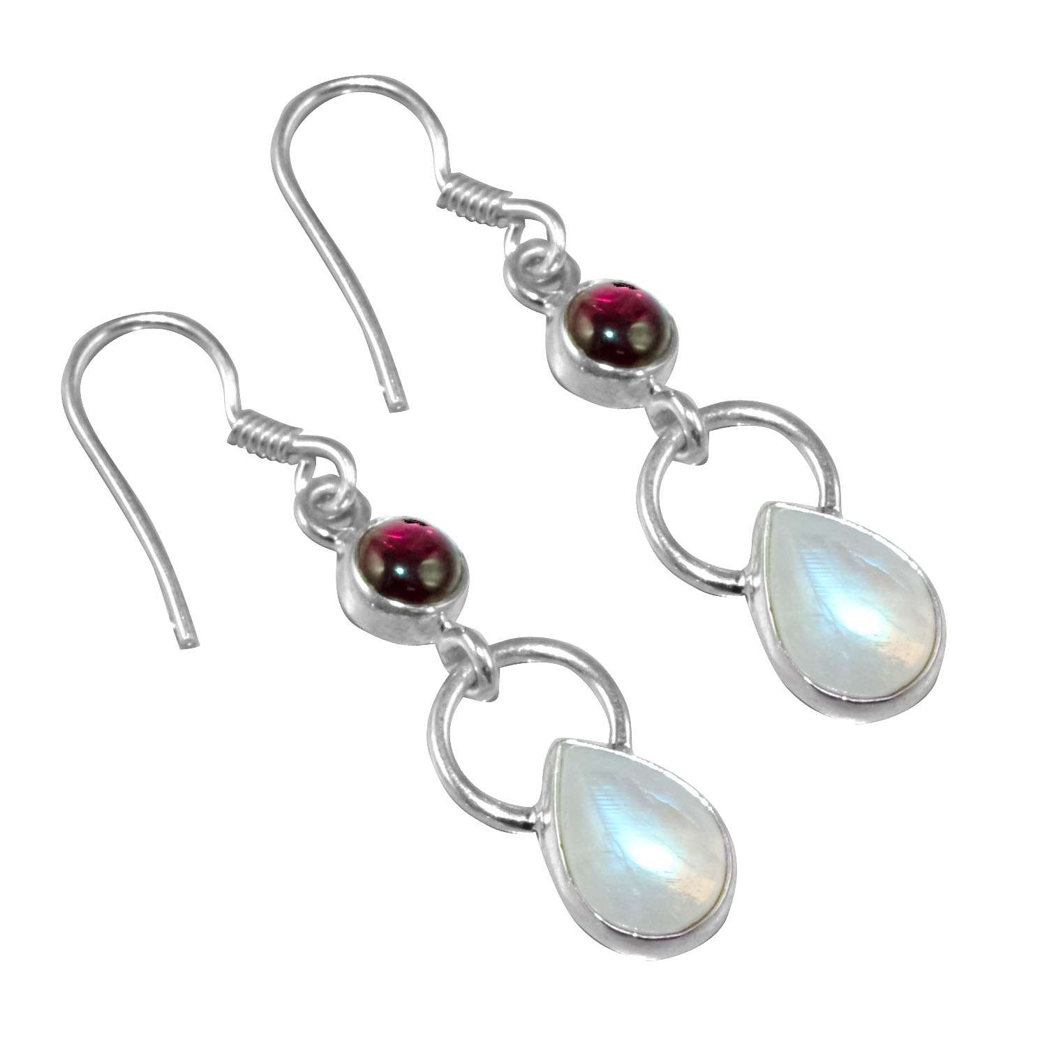 Rainbow Moonstone Gemstone Earrings Solid 925 Sterling Silver Handmade Earrings Jewelry Gift For Women And Girls E-1650
Rainbow Moonstone Gemstone Earrings Solid 925 Sterling Silver Handmade Earrings Jewelry Gift For Women And Girls E-1650
