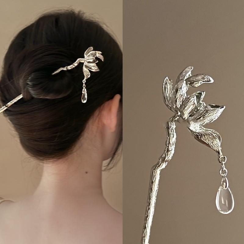 Flower water drop resin hairpin personalized creative disc hairpin Guochao retro cheongsam hair accessories women
Flower water drop resin hairpin personalized creative disc hairpin Guochao retro cheongsam hair accessories women