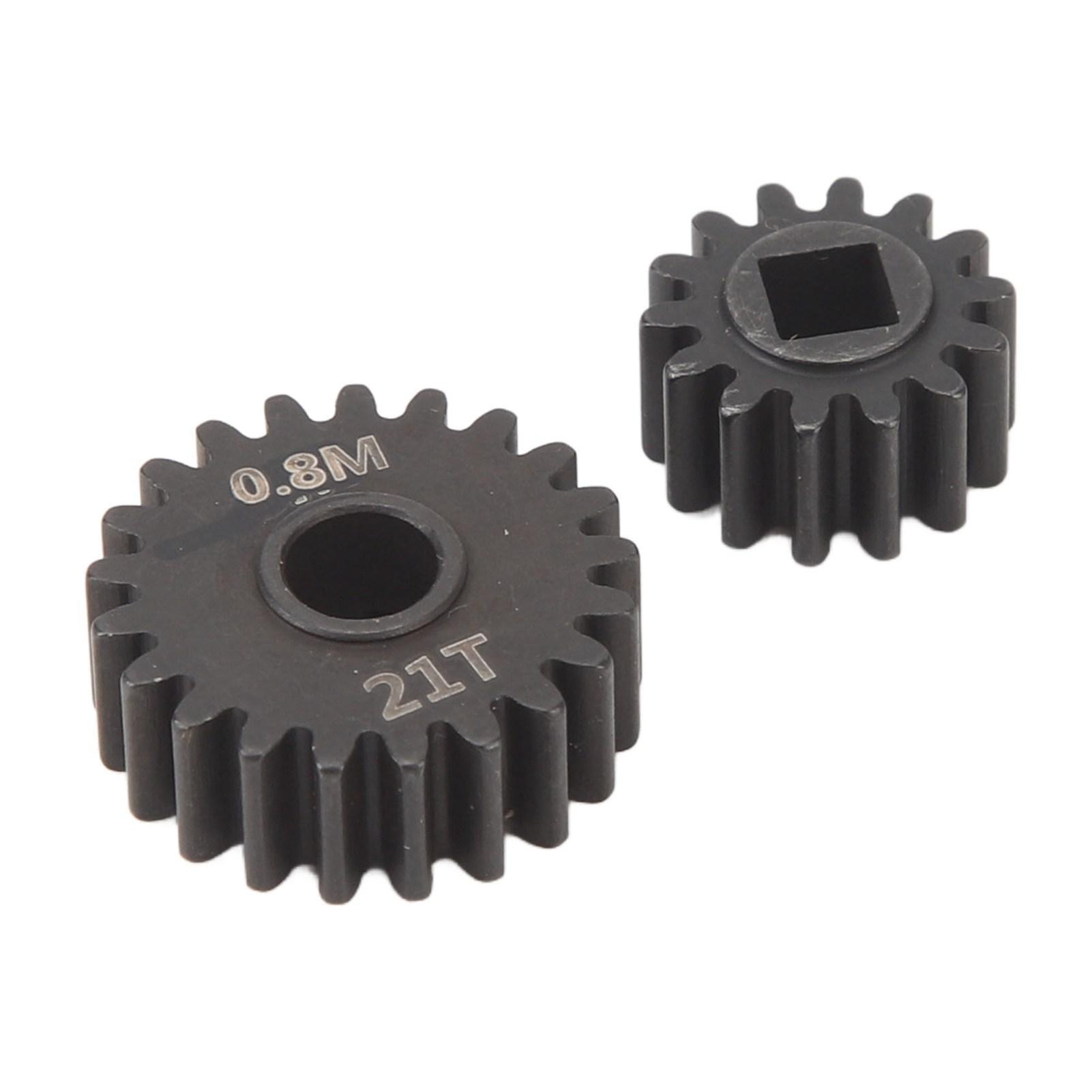 RC Car Reduction Gear Black Steel Smooth Running 0.8M 14T 21T Reduction Gear for Axial Capra for SCX10 III 1/10 RC Car
RC Car Reduction Gear Black Steel Smooth Running 0.8M 14T 21T Reduction Gear for Axial Capra for SCX10 III 1/10 RC Car